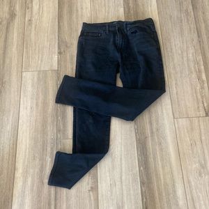 Gap mens 31x30 skinny jeans black